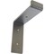 Ekena Millwork Steel Truss Shelf Bracket, Hammered Silver 2"W x 6"D x 6 1/4"H BKTM02X06X06TSHSV - alternate 1